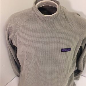 Rare Melanzana Micro Grid Fleece Crew Longsleeve